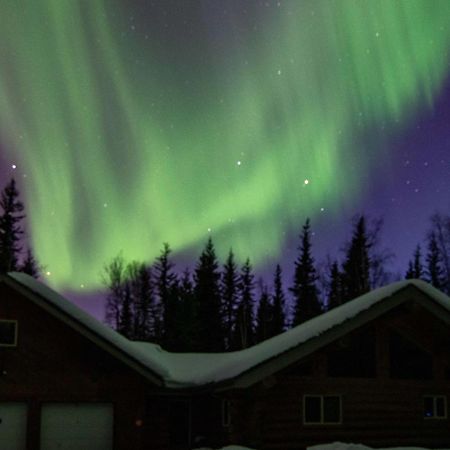 Riverside Log Cabin On-Site Aurora Viewing! North Pole Exterior foto