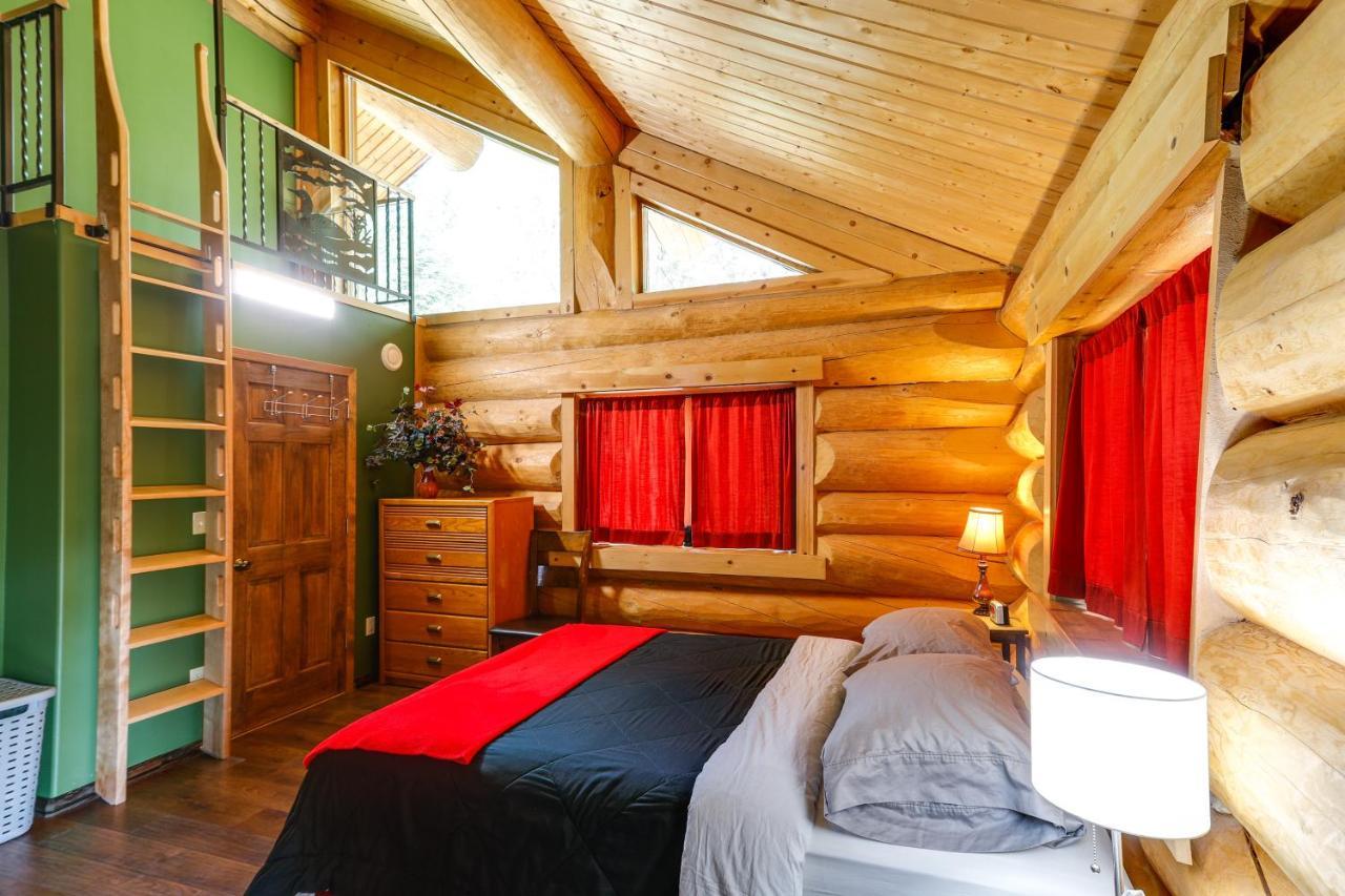 Riverside Log Cabin On-Site Aurora Viewing! North Pole Exterior foto