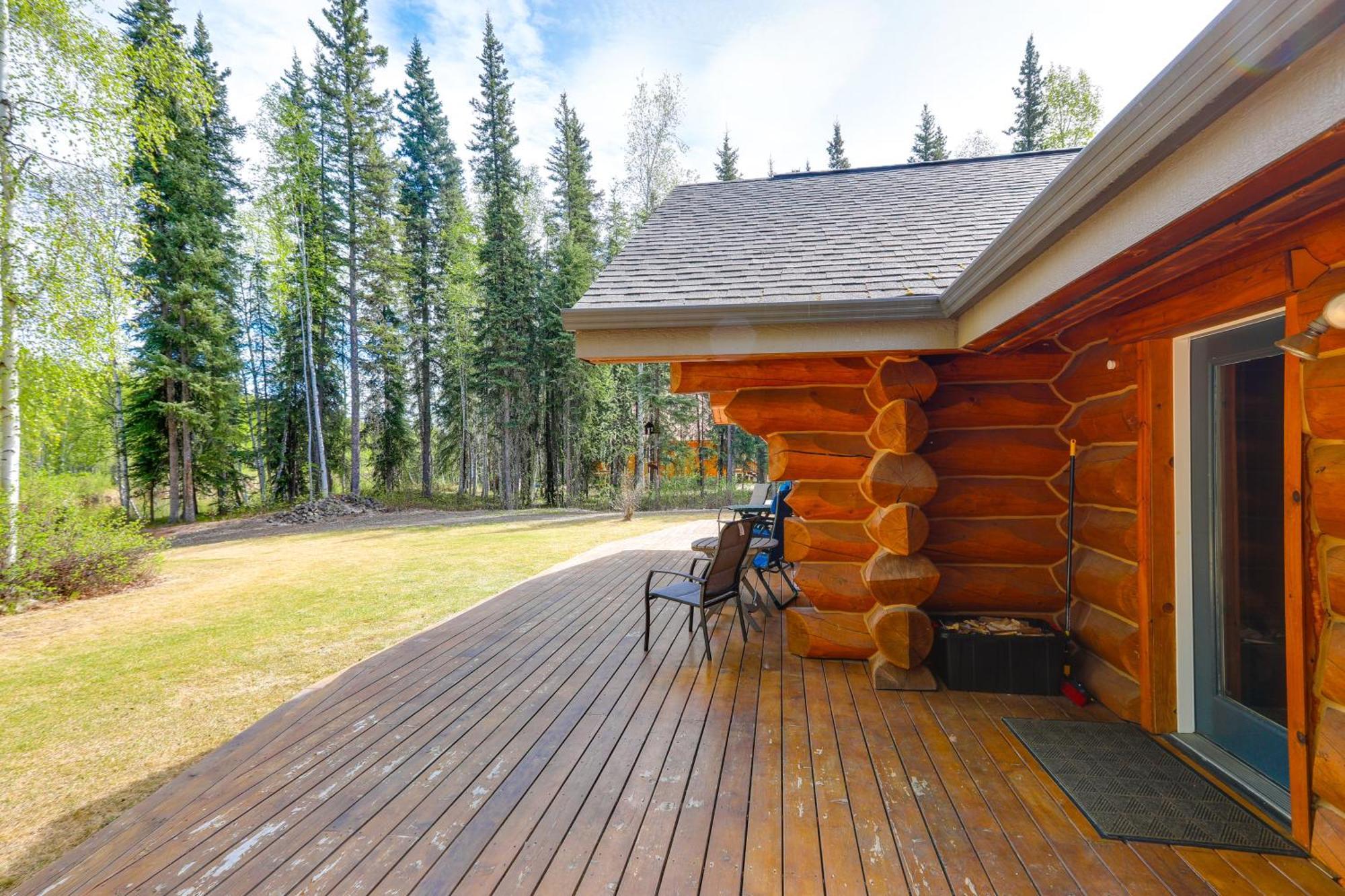 Riverside Log Cabin On-Site Aurora Viewing! North Pole Exterior foto